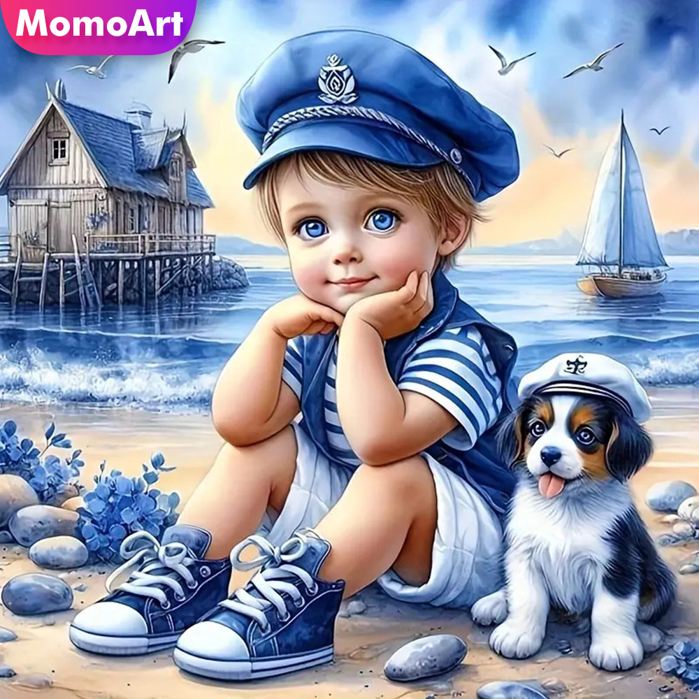 Home Improvement Kids - Momoart Voller Diamanten Malerei Kind Junge