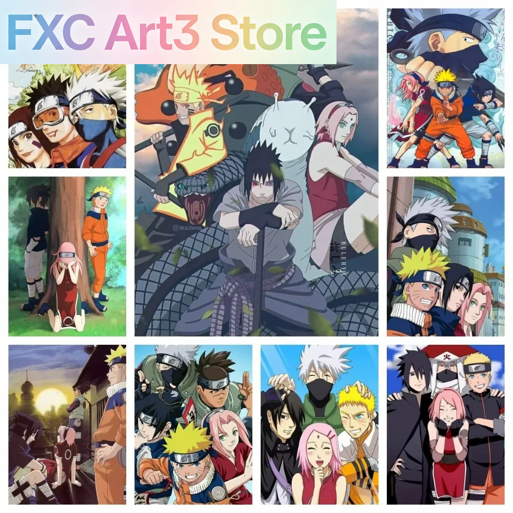 Home Improvement Kids - Rahmenloses 1-teiliges Naruto Class Seven New