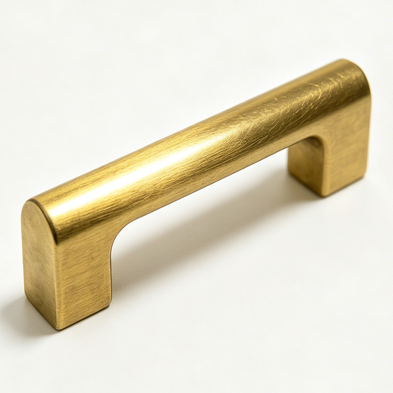 Cabinet Handle Pull - Maßgefertigter Massiver Messing-Türgriff mit Rändelung, CNC-gefertigt,