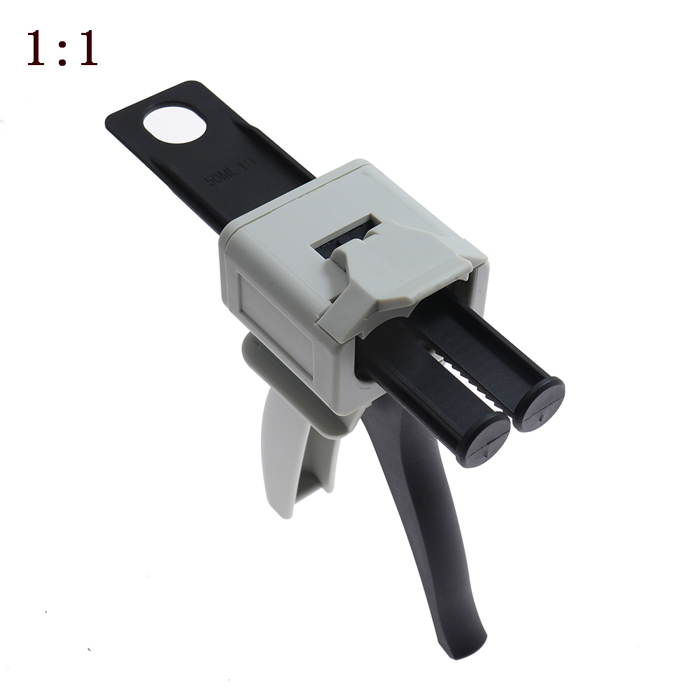 Caulking Gun Dispensing - 50 ml Zweikomponenten-AB-Epoxid-Klebepistole, 1:1, 2:1 Applikator,