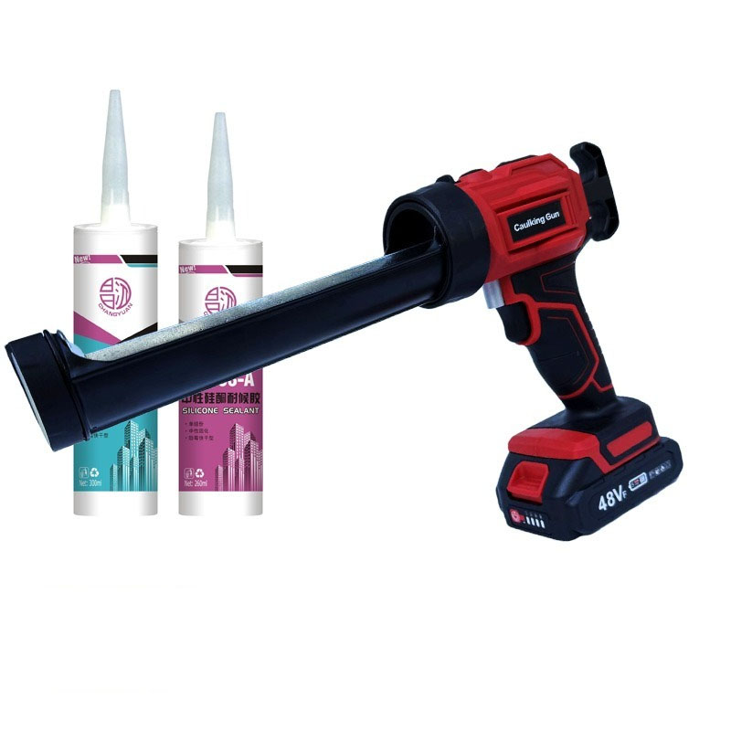 Caulking Gun Dispensing - Kabellose Elektrische Kartuschenpistole mit LED-Licht, 21V