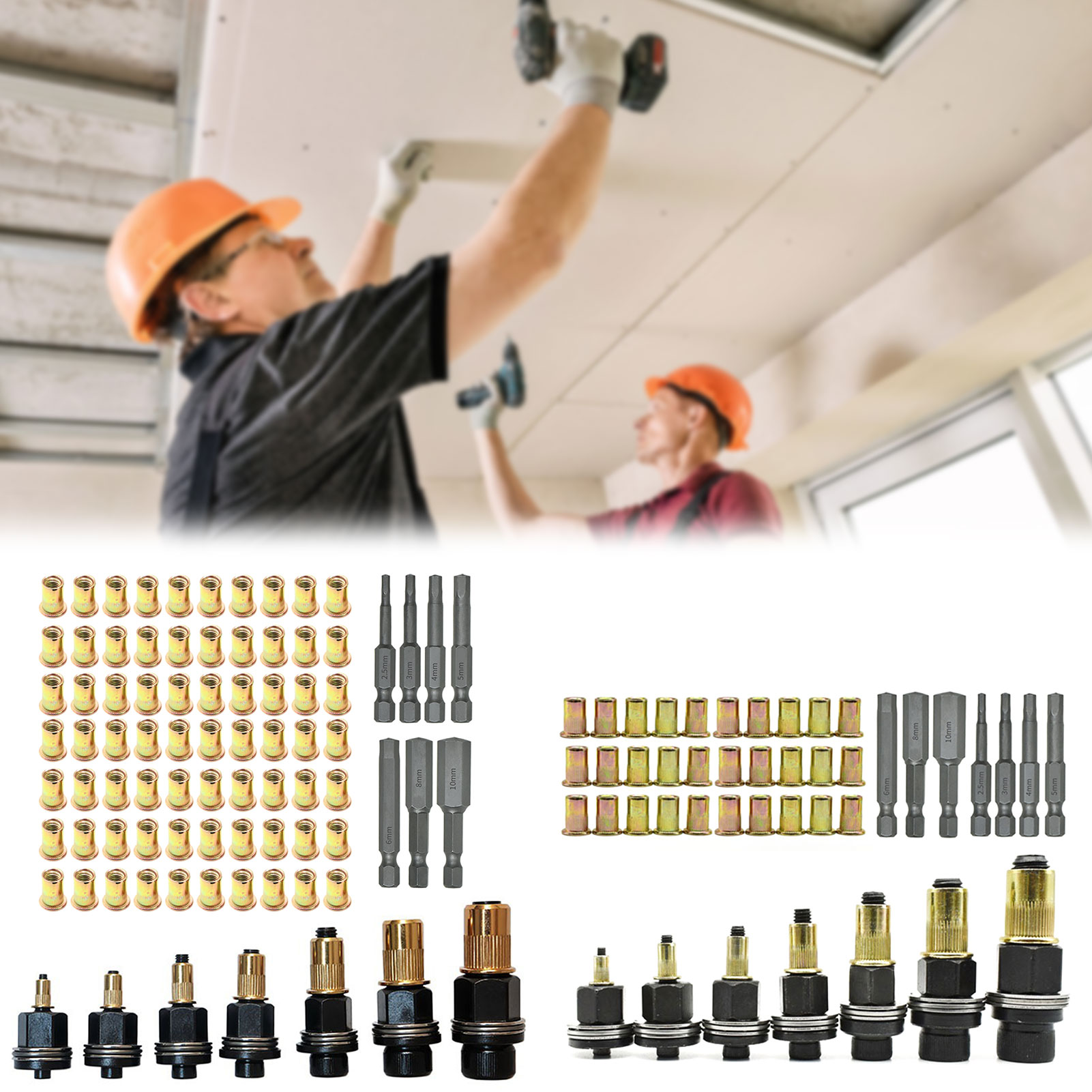Einpressmuttern-Set, 7 Nieten- – Home Improvement Show Bewertung und Preis