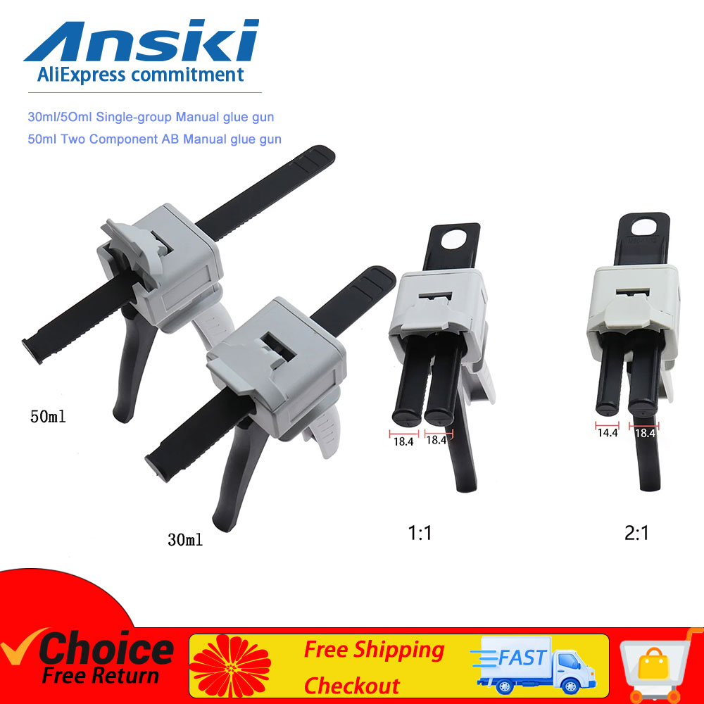Manuelle 1:1 2:1 10:1 Klebstof – Caulking Gun Dispensing Bewertung und Preis