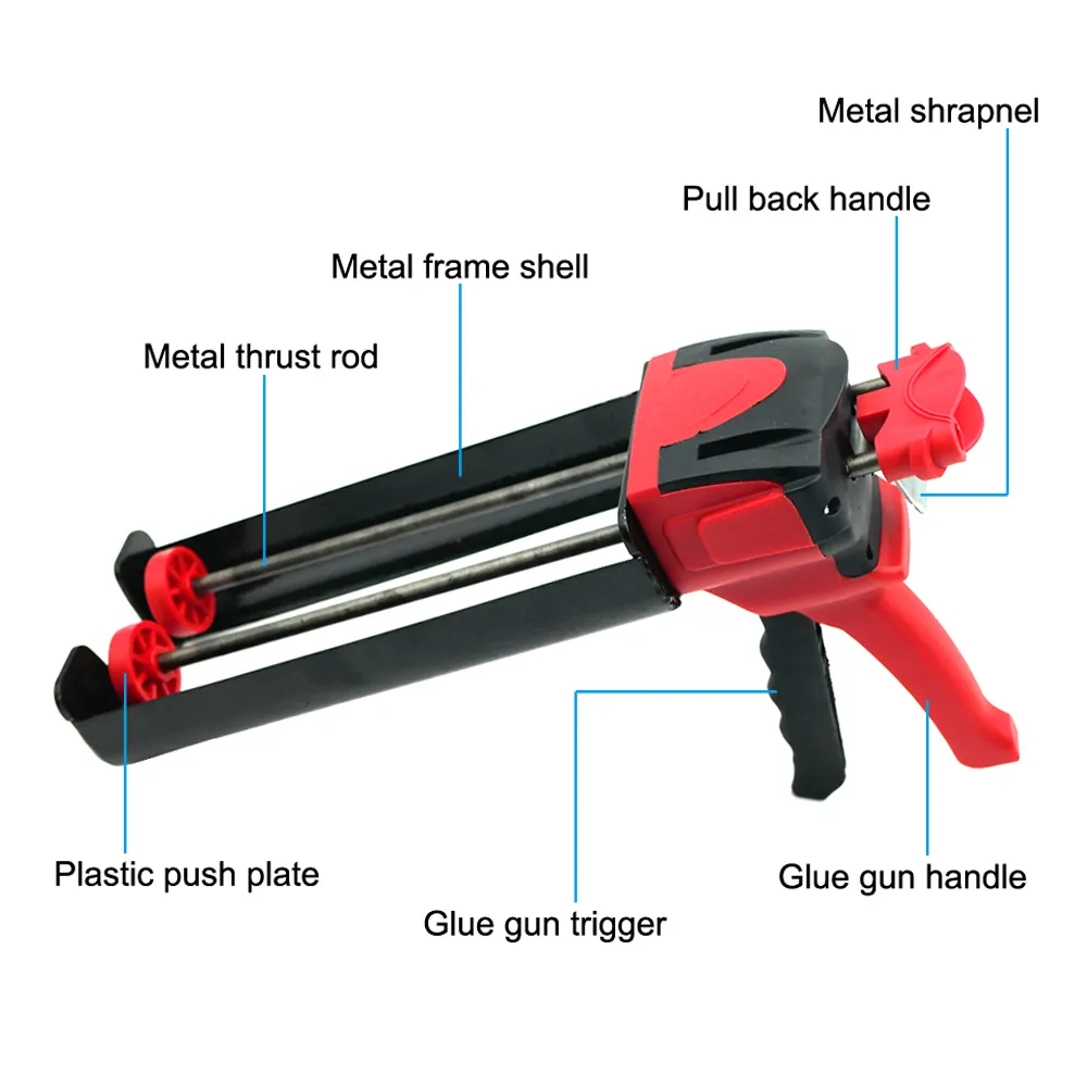600ml 1:1 Doppelkartuschen Man – Caulking Gun Dispensing Bewertung und Preis