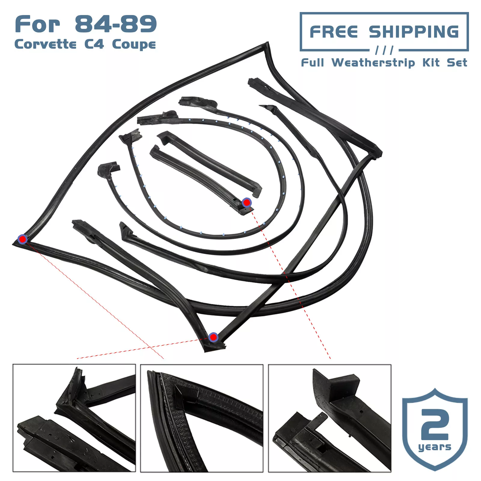 AP02 Für Chevy Corvette C4 Cou – Door Weather Strip Bewertung und Preis