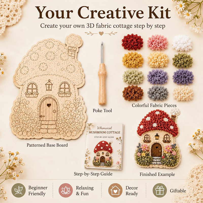 3D Pilzhaus Poke Art DIY-Set S – Home Improvement House Bewertung und Preis