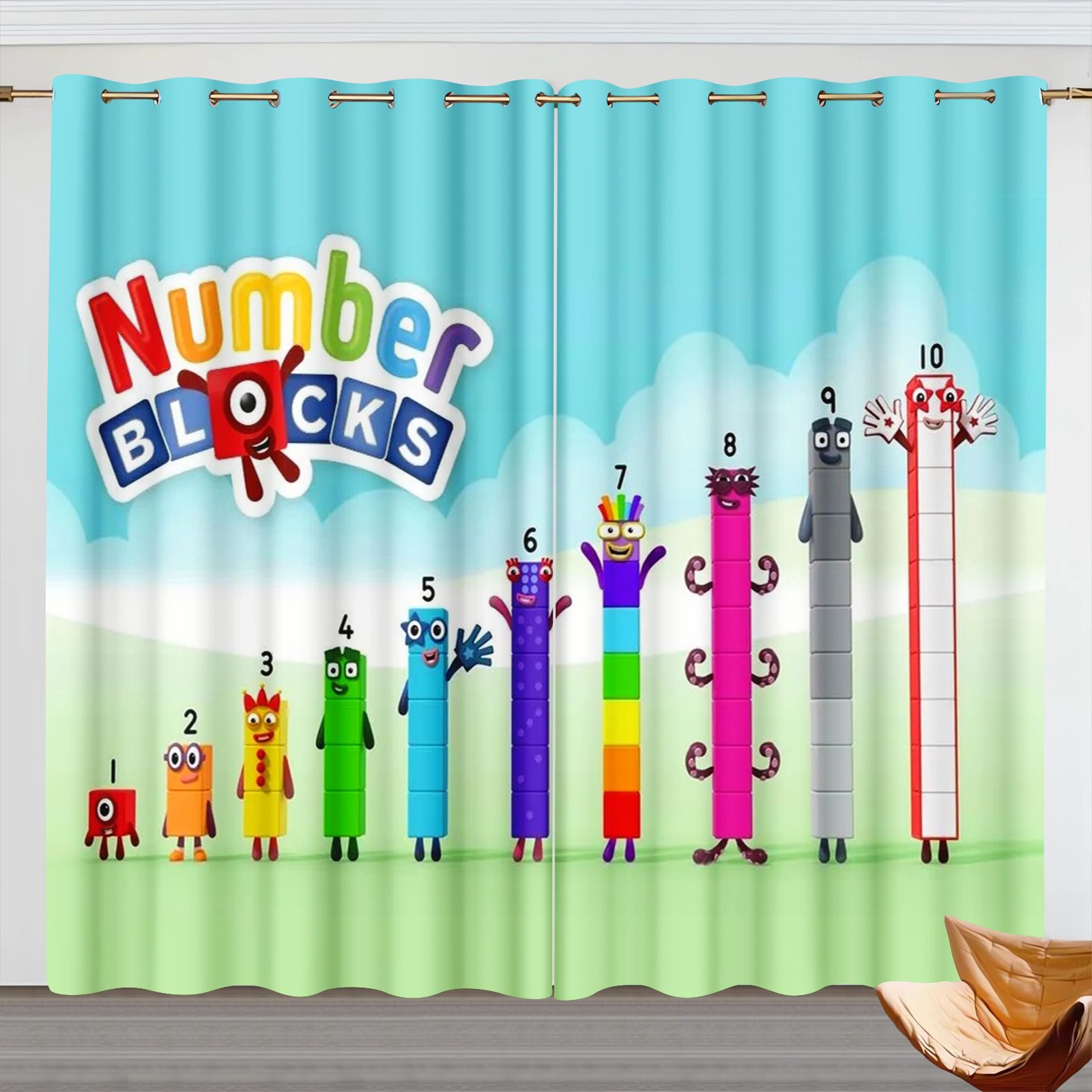 Numberblocks Cartoon-Vorhänge, – Home Improvement Kids Bewertung und Preis