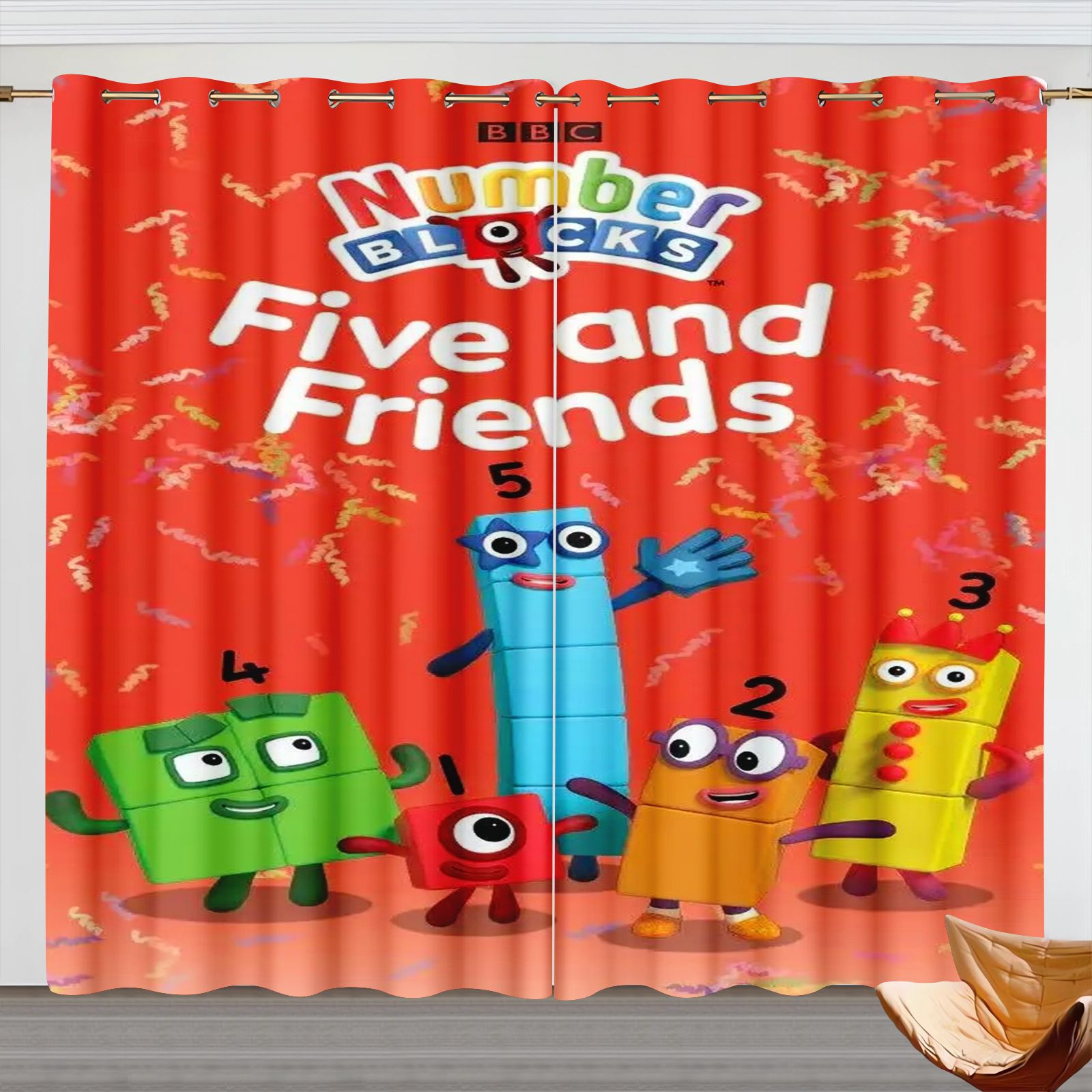 Numberblocks Cartoon-Vorhänge, – Home Improvement Kids Bewertung und Preis