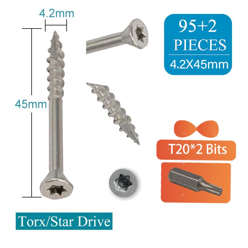 Edelstahl-Torx-Holzschrauben,  – Deck Screw Stainless Bewertung und Preis