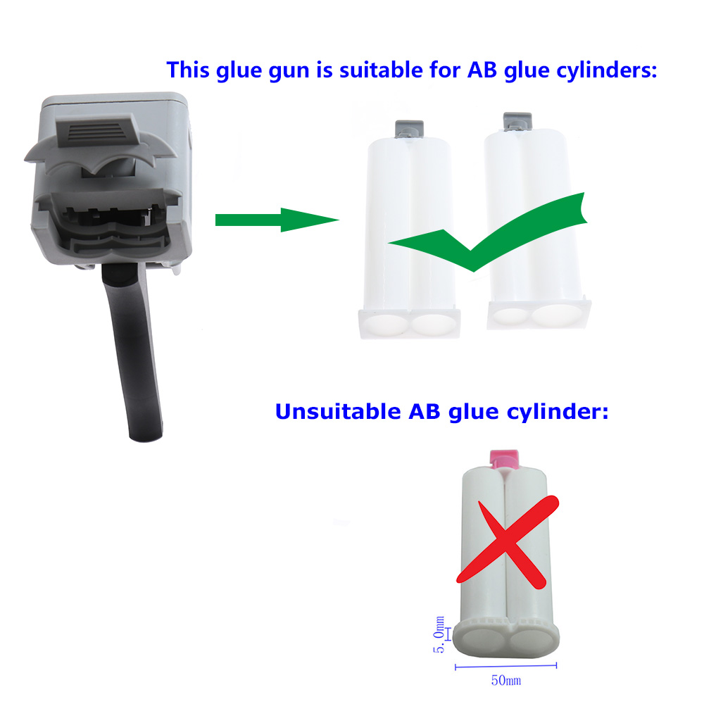 50 ml Zweikomponenten-AB-Epoxi – Caulking Gun Dispensing Bewertung und Preis