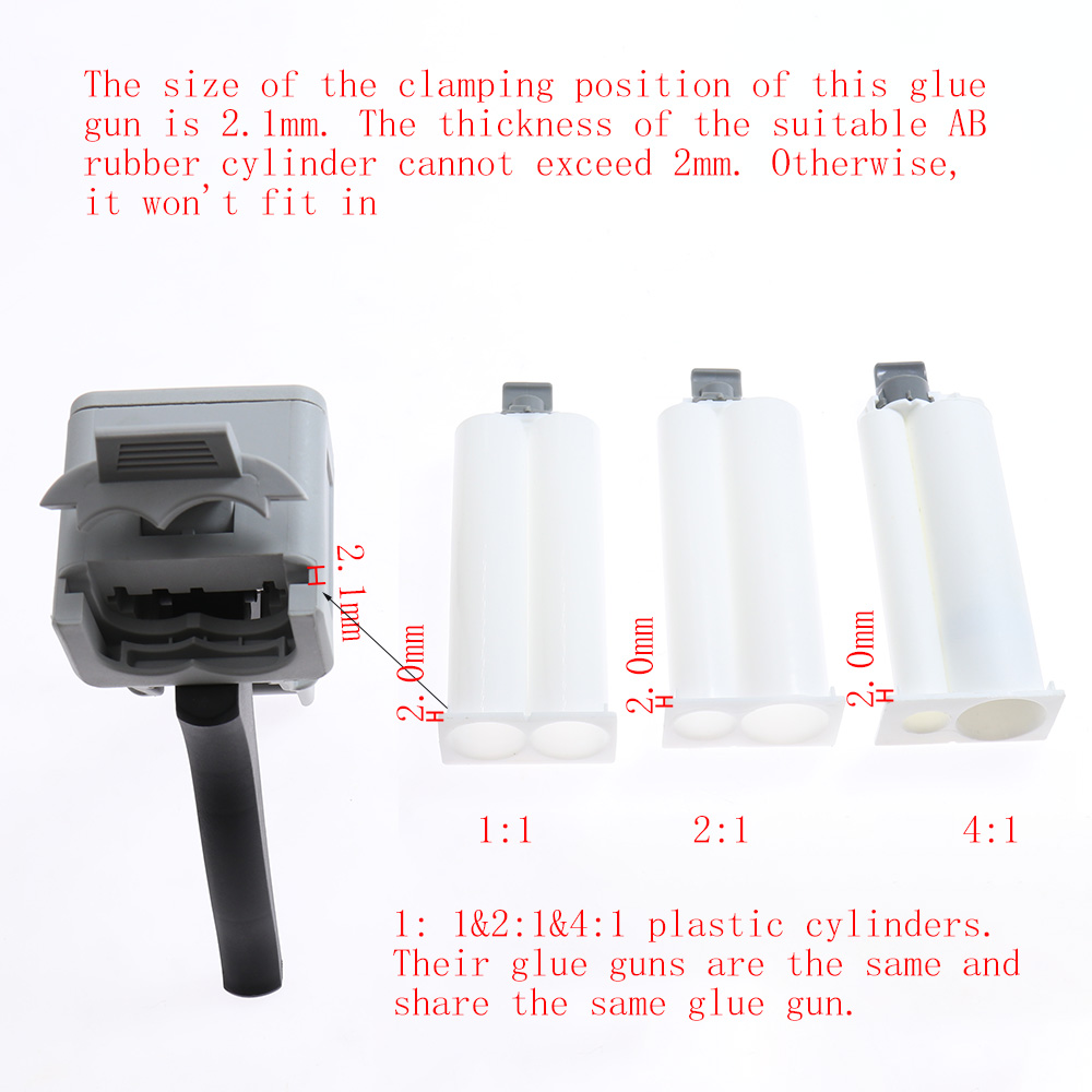 50 ml Zweikomponenten-AB-Epoxi – Caulking Gun Dispensing Bewertung und Preis